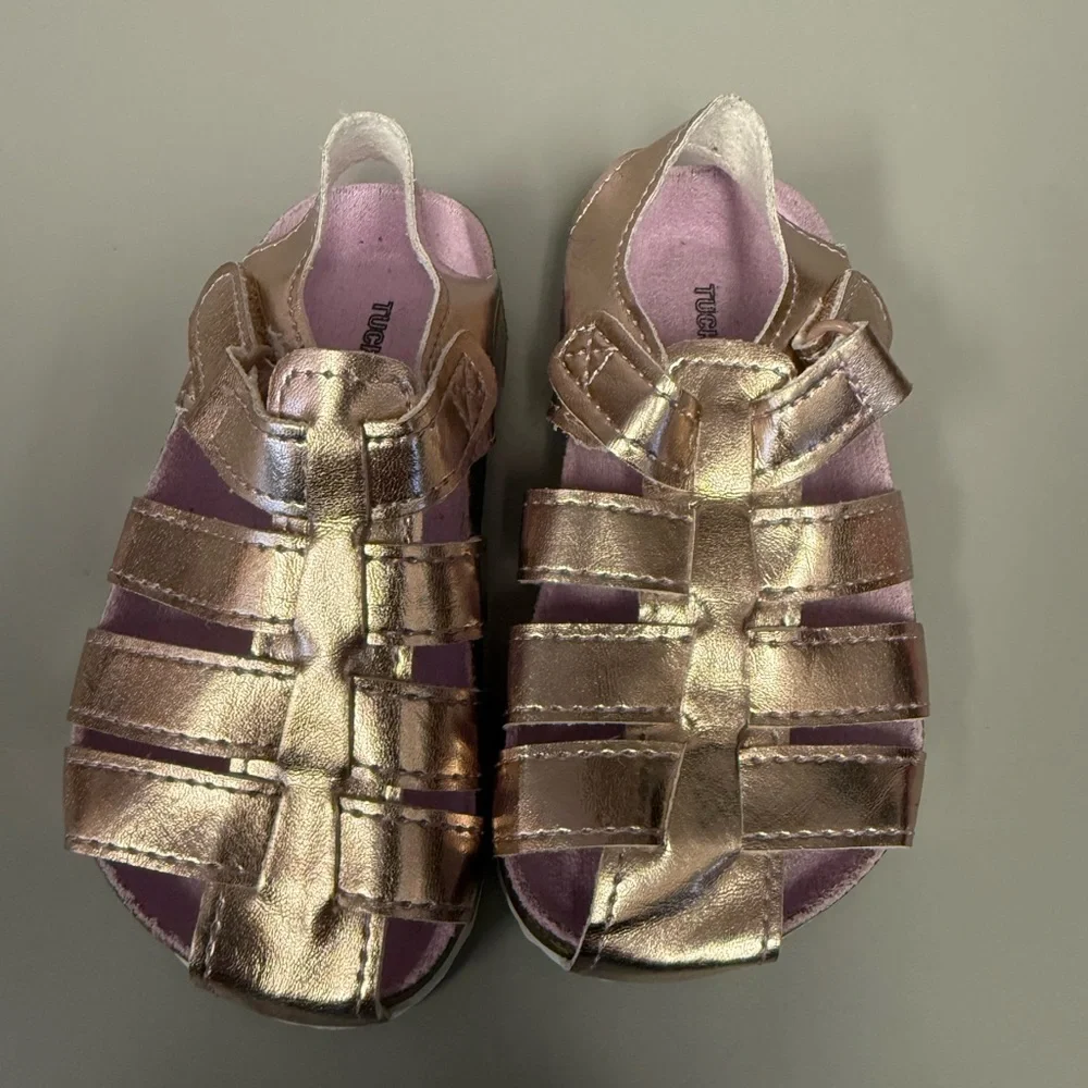 Tucker Tate girl‎ toddler Size 6 Morgan Fisherman's Sandals in Rose Gold